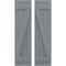 Ekena Millwork Americraft 4-Board (2 Batten) Wood Joined Board-n-Batten Shutters w/ Z-Bar, ARW102BB414X77CHH, PR ARW102BB414X77CHH - alternate 1